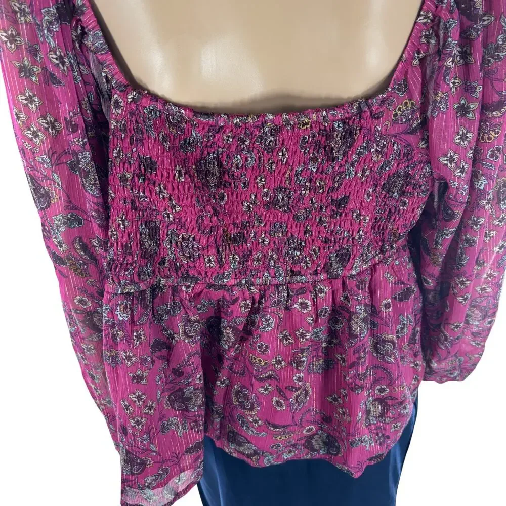 LOFT pink floral